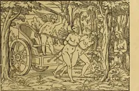 An illustration from Le tableav des riches inventions couuertes de voile des feintes amoureuses, qui sont representees dans le Songe de Poliphile, desvoilees des ombres d Songe & subtilement exposees par Beroalde (1600)