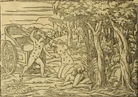 An illustration from Le tableav des riches inventions couuertes de voile des feintes amoureuses, qui sont representees dans le Songe de Poliphile, desvoilees des ombres d Songe & subtilement exposees par Beroalde (1600)