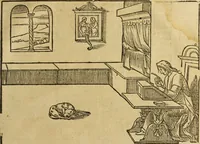 An illustration from Le tableav des riches inventions couuertes de voile des feintes amoureuses, qui sont representees dans le Songe de Poliphile, desvoilees des ombres d Songe & subtilement exposees par Beroalde (1600)