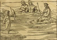 An illustration from Le tableav des riches inventions couuertes de voile des feintes amoureuses, qui sont representees dans le Songe de Poliphile, desvoilees des ombres d Songe & subtilement exposees par Beroalde (1600)