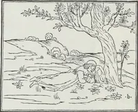 An illustration from Le tableav des riches inventions couuertes de voile des feintes amoureuses, qui sont representees dans le Songe de Poliphile, desvoilees des ombres d Songe & subtilement exposees par Beroalde (1600)