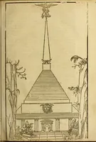 An illustration from Le tableav des riches inventions couuertes de voile des feintes amoureuses, qui sont representees dans le Songe de Poliphile, desvoilees des ombres d Songe & subtilement exposees par Beroalde (1600)