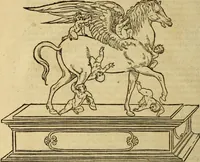An illustration from Le tableav des riches inventions couuertes de voile des feintes amoureuses, qui sont representees dans le Songe de Poliphile, desvoilees des ombres d Songe & subtilement exposees par Beroalde (1600)
