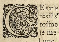 An illustration from Le testament et dernier colonté du sieur Conchini de Conchino biadis pretendu Mareschal de France : apporté en ce monde par vn de ses gentilshommes, qui fut tué aupres de Nanterre, lequel s'adresse au vilageois qui le tua. Plus y est comprins vn discours de le rencontre dudit Conchino & de Rauaillace, en forme de dialogue. (1617)