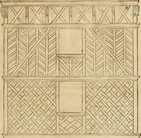 An illustration from Le theatre de l'art de charpentier : enrichi de diuerses figures, auec l'interpretation dicelles faict & dresse (1627)