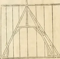 An illustration from Le theatre de l'art de charpentier : enrichi de diuerses figures, auec l'interpretation dicelles faict & dresse (1627)
