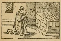 An illustration from Le tombeav et eloge dv tres-illvstre et tres-magnanime duc de Joyevse : accompagné de plainctes & regrets de la France, & des heureaux anagrammes, Latin & François, du nom d'iceluy (1587)