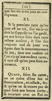 An illustration from Le tre-sette, ou Regles du jeu du trois-sept (1778)