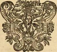 An illustration from Le tresor des merueilles de la maison royale de Fontainebleau : contenant la description de son antiquité, de sa fondation, de ses bastimens, de ses rares peintures, tableaux, emblemes, & deuises : de ses iardins, de ses fontaines, & autres singularitez qui s'y voyent ... (1642)
