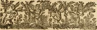 An illustration from Le tresor des merueilles de la maison royale de Fontainebleau : contenant la description de son antiquité, de sa fondation, de ses bastimens, de ses rares peintures, tableaux, emblemes, & deuises : de ses iardins, de ses fontaines, & autres singularitez qui s'y voyent ... (1642)