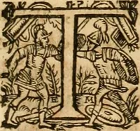 An illustration from Le tresor des merueilles de la maison royale de Fontainebleau : contenant la description de son antiquité, de sa fondation, de ses bastimens, de ses rares peintures, tableaux, emblemes, & deuises : de ses iardins, de ses fontaines, & autres singularitez qui s'y voyent ... (1642)