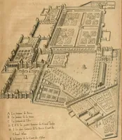 An illustration from Le tresor des merueilles de la maison royale de Fontainebleau : contenant la description de son antiquité, de sa fondation, de ses bastimens, de ses rares peintures, tableaux, emblemes, & deuises : de ses iardins, de ses fontaines, & autres singularitez qui s'y voyent ... (1642)