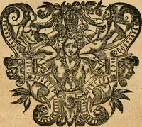 An illustration from Le tresor des merueilles de la maison royale de Fontainebleau : contenant la description de son antiquité, de sa fondation, de ses bastimens, de ses rares peintures, tableaux, emblemes, & deuises : de ses iardins, de ses fontaines, & autres singularitez qui s'y voyent ... (1642)