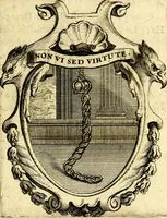 An illustration from Le triomphe de la religion sous Louis le Grand : représenté par des inscriptions & des devises : avec une explication en vers latins & françois (1687)