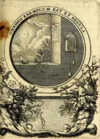 An illustration from Le triomphe de la religion sous Louis le Grand : représenté par des inscriptions & des devises : avec une explication en vers latins & françois (1687)