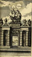 An illustration from Le triomphe de la religion sous Louis le Grand : représenté par des inscriptions & des devises : avec une explication en vers latins & françois (1687)