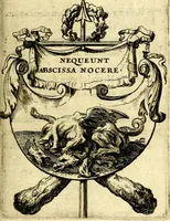An illustration from Le triomphe de la religion sous Louis le Grand : représenté par des inscriptions & des devises : avec une explication en vers latins & françois (1687)