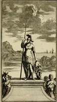 An illustration from Le triomphe royal : où l'on voit dêscrits les arcs de triomphe, piramydes, tablaux, & devises au nombre de 65, erigez à la Haye, à l'honneur de Guillaume III, roy d'Angleterre, Ecosse, France, & Irlande (1691)