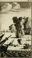 An illustration from Le triomphe royal : où l'on voit dêscrits les arcs de triomphe, piramydes, tablaux, & devises au nombre de 65, erigez à la Haye, à l'honneur de Guillaume III, roy d'Angleterre, Ecosse, France, & Irlande (1691)