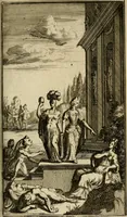An illustration from Le triomphe royal : où l'on voit dêscrits les arcs de triomphe, piramydes, tablaux, & devises au nombre de 65, erigez à la Haye, à l'honneur de Guillaume III, roy d'Angleterre, Ecosse, France, & Irlande (1691)