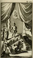 An illustration from Le triomphe royal : où l'on voit dêscrits les arcs de triomphe, piramydes, tablaux, & devises au nombre de 65, erigez à la Haye, à l'honneur de Guillaume III, roy d'Angleterre, Ecosse, France, & Irlande (1691)