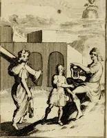 An illustration from Le triomphe royal : où l'on voit dêscrits les arcs de triomphe, piramydes, tablaux, & devises au nombre de 65, erigez à la Haye, à l'honneur de Guillaume III, roy d'Angleterre, Ecosse, France, & Irlande (1691)