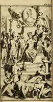 An illustration from Le triomphe royal : où l'on voit dêscrits les arcs de triomphe, piramydes, tablaux, & devises au nombre de 65, erigez à la Haye, à l'honneur de Guillaume III, roy d'Angleterre, Ecosse, France, & Irlande (1691)