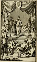 An illustration from Le triomphe royal : où l'on voit dêscrits les arcs de triomphe, piramydes, tablaux, & devises au nombre de 65, erigez à la Haye, à l'honneur de Guillaume III, roy d'Angleterre, Ecosse, France, & Irlande (1691)