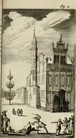 An illustration from Le triomphe royal : où l'on voit dêscrits les arcs de triomphe, piramydes, tablaux, & devises au nombre de 65, erigez à la Haye, à l'honneur de Guillaume III, roy d'Angleterre, Ecosse, France, & Irlande (1691)