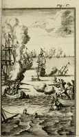 An illustration from Le triomphe royal : où l'on voit dêscrits les arcs de triomphe, piramydes, tablaux, & devises au nombre de 65, erigez à la Haye, à l'honneur de Guillaume III, roy d'Angleterre, Ecosse, France, & Irlande (1691)