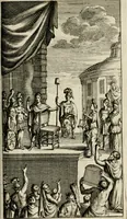 An illustration from Le triomphe royal : où l'on voit dêscrits les arcs de triomphe, piramydes, tablaux, & devises au nombre de 65, erigez à la Haye, à l'honneur de Guillaume III, roy d'Angleterre, Ecosse, France, & Irlande (1691)