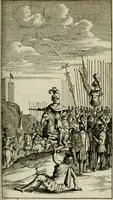 An illustration from Le triomphe royal : où l'on voit dêscrits les arcs de triomphe, piramydes, tablaux, & devises au nombre de 65, erigez à la Haye, à l'honneur de Guillaume III, roy d'Angleterre, Ecosse, France, & Irlande (1691)