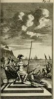 An illustration from Le triomphe royal : où l'on voit dêscrits les arcs de triomphe, piramydes, tablaux, & devises au nombre de 65, erigez à la Haye, à l'honneur de Guillaume III, roy d'Angleterre, Ecosse, France, & Irlande (1691)