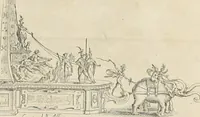 An illustration from Lettera al sig. Alberico Cibo, principe di Massa, sopra il giuoco fatto dal gran dvca intitolato Gverra d'amore il di 12. di Febraio 1615 in Firenze (1616)