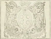 An illustration from Lettera al sig. Alberico Cibo, principe di Massa, sopra il giuoco fatto dal gran dvca intitolato Gverra d'amore il di 12. di Febraio 1615 in Firenze (1616)