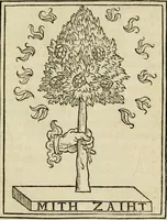 Picture 1 of 3 from Lettera dell'illvstre s. Costanzo Landi, conte di Compiano, sopra vna impresa d'vn pino : con i motti postovi, & con la dechiaratione di tutta la natura del pino (1560), leaf 5