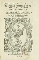 An illustration from Lettera (1560)