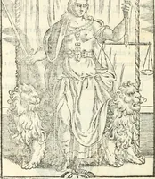 An illustration from Lettera nella qvale si descrive l'ingresso nel Palazzo Dvcale della serenissima Morosina Morosini Grimani, prencipessa di Vinetia : co' la cerimonia della Rosa benedetta, mandatale à donare dalla Santità di Nostro Signore (1597)