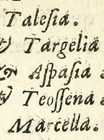 Picture 3 of 5 from Lettere della Isabella Andreini padoana, comica gelosa, & academica intenta, nominata l'Accesa : aggivntovi di nvovo li ragionamenti piaceuoli dell'istessa : vi sono due tauole vna delle lettere, & l'altra de' ragionamenti, che cell'opera si contengono (1621), leaf 266