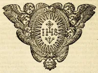 An illustration from Lettere della Santa Madre Teresa di Giesu fondatrice delle monache, e padri Carmelitani Scalzi (1690)