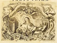 An illustration from Lettere della Santa Madre Teresa di Giesu fondatrice delle monache, e padri Carmelitani Scalzi (1690)