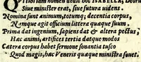 An illustration from Lettere della signora Isabella Andreini padovana, comica gelosa & academica intenta, nominata l'Accesa : aggivntovi di nvovo li ragionamenti piaceuoli dell'istessa : vi sono due tauole, vna delle Lettere e l'altra de' ragionamenti che nell'opera si contengono : di nuouo ristampate & con ogni diligenza ricorette (1620)