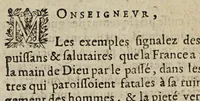 An illustration from Lettre escrite au roy par Monsieur, et par luy enuoyee à Messieurs du Parlement, pour la presenter à Sa Majesté auec la response du roy, à ladite lettre de Monsieur. (1631)