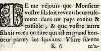 An illustration from Lettres de Monsieur de Bongars, resident et ambassadeur sous le roy Henry IV. en diverses negociations importantes (1681)