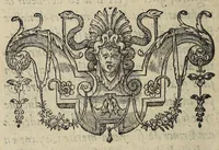 An illustration from Lettres patentes dv Roy, declaratives des droicts, priuileges & prerogatiues de Mõseigneur le Cardinal de Bourbon. (1588)