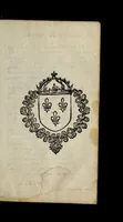 An illustration from Lettres patentes du roy, pour l'entretenement du dernier edict, de pacificatio[n], & articles arrestez, en la conference de Nerac: & pour faire saisir les biens de ceux qui se sont esleuez en armes, contre la teneur dudict edict & articles : publié en parlement le sixième iour de Iuin, 1580. (1580)