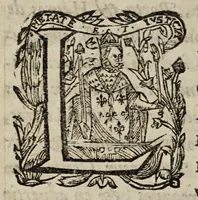 An illustration from Lettres patentes de declaration du roy, portant deffenses à tous ses subjectz de faire aucun trafficq n'y commerce au royaume d'Angleterre. (1627)