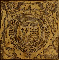 An illustration from Lettres patentes de déclaration concernants ceux de la Religion prétendue Réformée :Historical French tracts; publiée à Rouen en Parlement, le 7e jour de juin 1621 (1621)