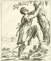 An illustration from Le ventiqvattr' hore dell' hvmana felicità : invenzione disegno ed intaglio (1675)