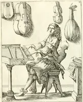 Picture 15 of 27 from Le ventiqvattr' hore dell' hvmana felicità : invenzione disegno ed intaglio (1675), leaf 36